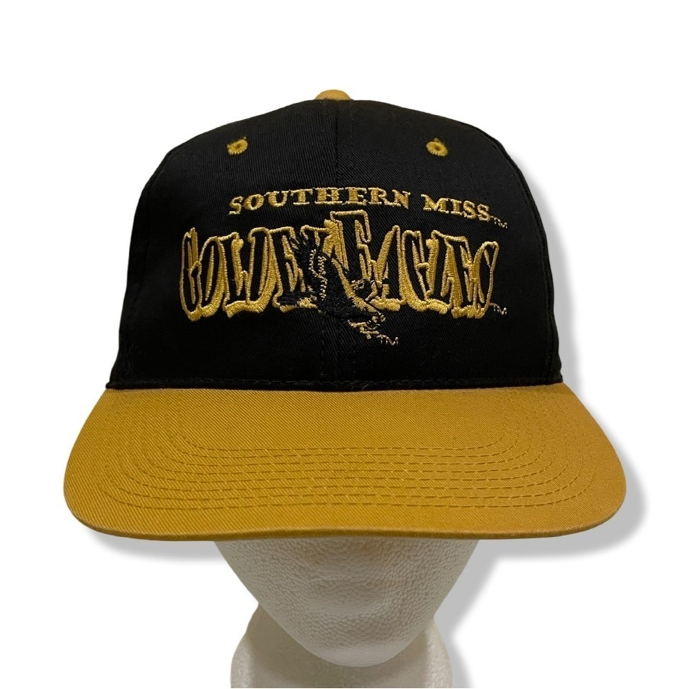 Vintage 90s Southern Miss Golden Eagles SnapBack Hat